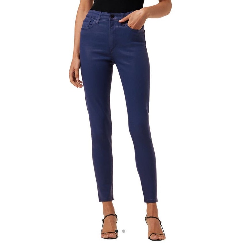 Joe's Jeans High Rise Skinny Ankle Coated Blue Size 27